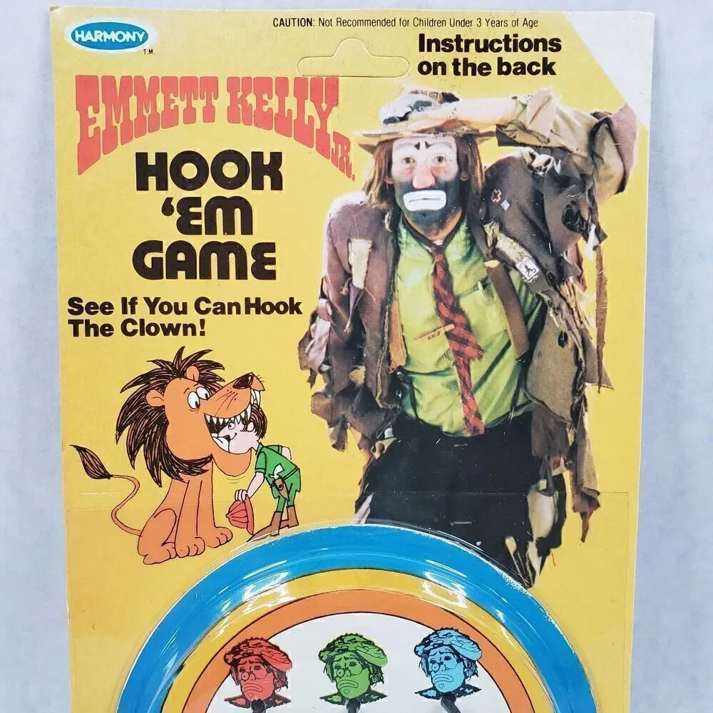 1967 EMMETT KELLY JR Hook 'EM Game Harmony EK J. Corp. Excellent Condition